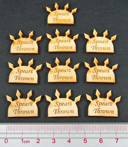 LITKO Spears Thrown (10)-Tokens-LITKO Game Accessories