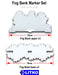 Fog Bank Markers, Transparent White (3)-Tokens-LITKO Game Accessories