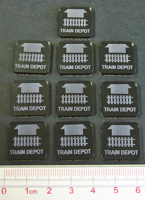 LITKO Train Depot Tokens, Transparent Bronze (10)-Tokens-LITKO Game Accessories