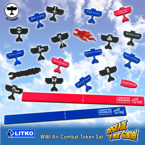 LITKO WWI Flight Token Set, Multi-Color (54) - LITKO Game Accessories