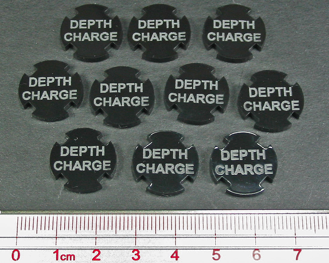 Depth Charge Key Depth Charge Tokens | Submarine Attacks | Hazards — LITKO Game Accessories