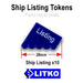 Naval Listing Tokens, Translucent Blue (10)-Tokens-LITKO Game Accessories