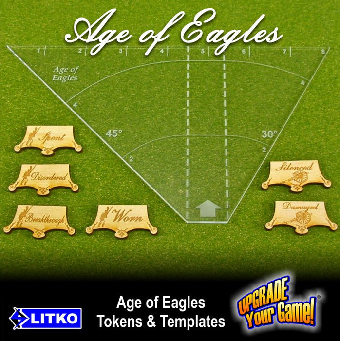 Age of Eagles Tokens Set, Natural Wood (35)-Tokens-LITKO Game Accessories