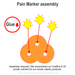 LITKO Gothic Space Blast Markers, Fluorescent Orange and Yellow (5) - LITKO Game Accessories