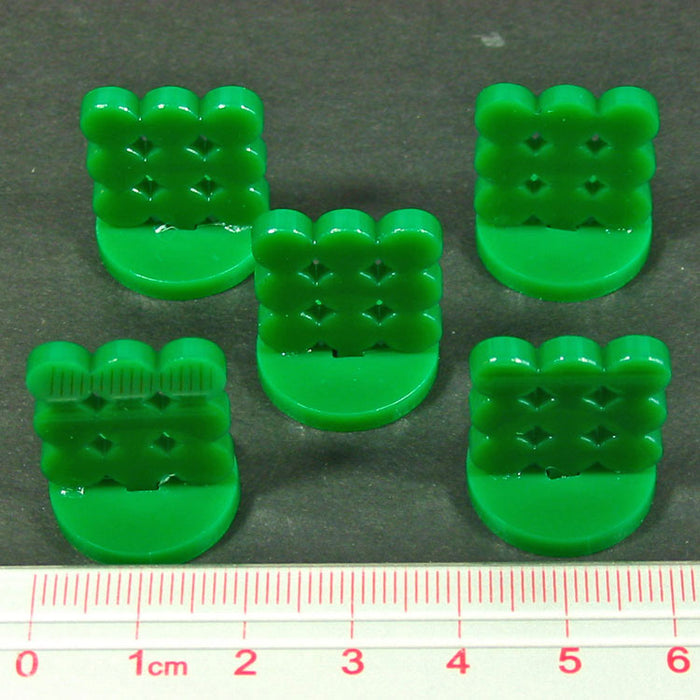 Supply Depot Markers, Green (5)-Tokens-LITKO Game Accessories