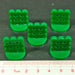 Supply Depot Markers, Green (5)-Tokens-LITKO Game Accessories