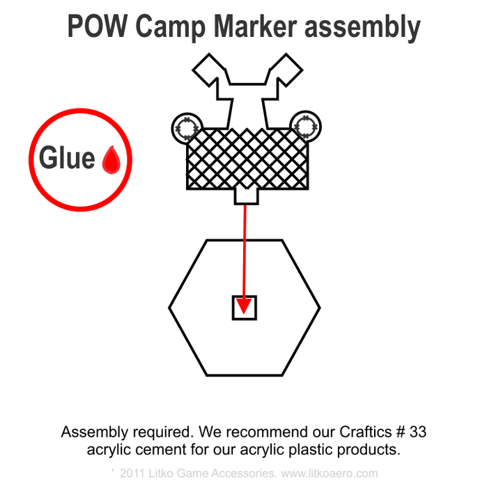 POW Camp Markers - LITKO Game Accessories