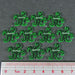 LITKO Cthulhu Horror Tokens Compatible with Arkham Horror games, Translucent Green (10)-Tokens-LITKO Game Accessories