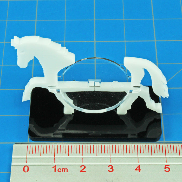 LITKO Horse Character Mount with 25x50mm Base, White-Character Mount-LITKO Game Accessories