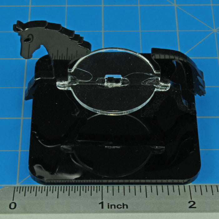 LITKO Horse Character Mount with 2-inch Square Base, Black-Character Mount-LITKO Game Accessories