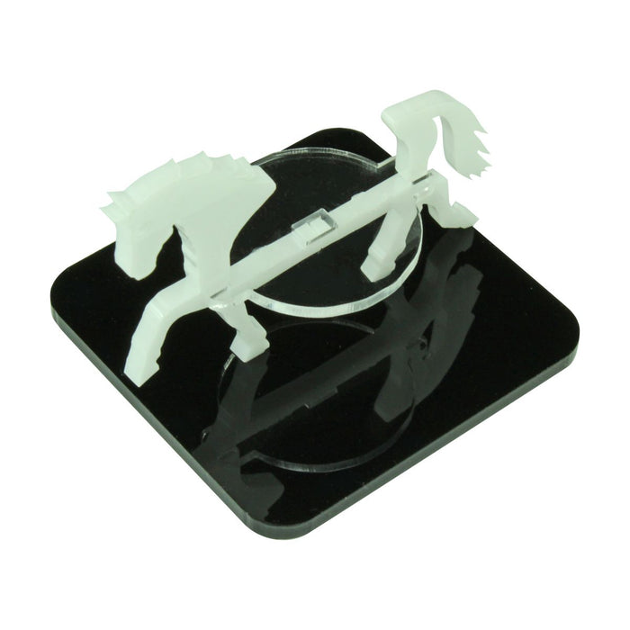 LITKO Horse Character Mount with 2-inch Square Base, White-Character Mount-LITKO Game Accessories