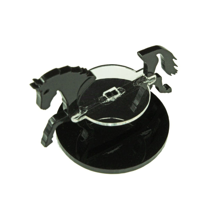 LITKO Horse Character Mount with 50mm Circular Base, Black-Character Mount-LITKO Game Accessories
