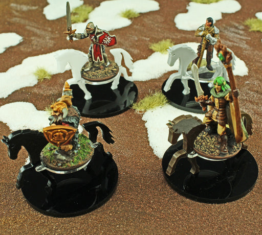 LITKO Horse Character Mount with 40mm Circular Base, Black-Character Mount-LITKO Game Accessories