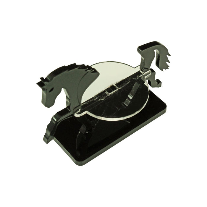 LITKO Warhorse Character Mount with 25x50mm Base, Black-Character Mount-LITKO Game Accessories