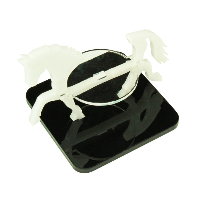 LITKO Warhorse Character Mount with 2-inch Square Base, White-Character Mount-LITKO Game Accessories