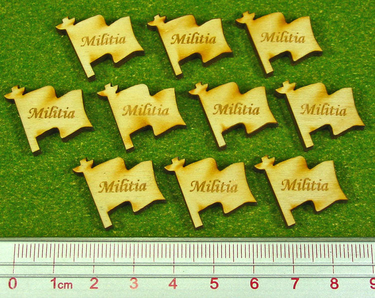 LITKO Militia Tokens, Natural Wood (10)-Tokens-LITKO Game Accessories
