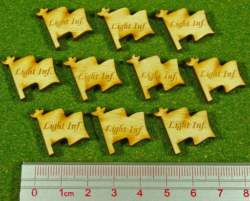 LITKO Light Infantry Tokens (10)-Tokens-LITKO Game Accessories