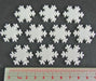 LITKO Snowflake Tokens, White (10)-Tokens-LITKO Game Accessories