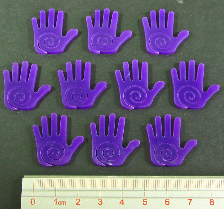 Mystic Hand Tokens, Purple (10)-Tokens-LITKO Game Accessories