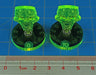 LITKO Reanimation Dials Compatible with WH40k, Fluorescent Green and Translucent Grey (2-Status Dials-LITKO Game Accessories