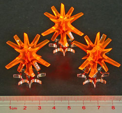 LITKO Fusion Blast Markers, Fluorescent Orange (3)-Tokens-LITKO Game Accessories