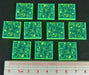 Circuit Board Tokens, Fluorescent Green (10)-Tokens-LITKO Game Accessories