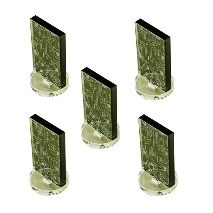 LITKO Monolith Markers, Translucent Grey (5)-Tokens-LITKO Game Accessories