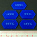 LITKO Mecha Combat Double-Sided NARQ/iNARQ Tokens, Blue (5)-Tokens-LITKO Game Accessories