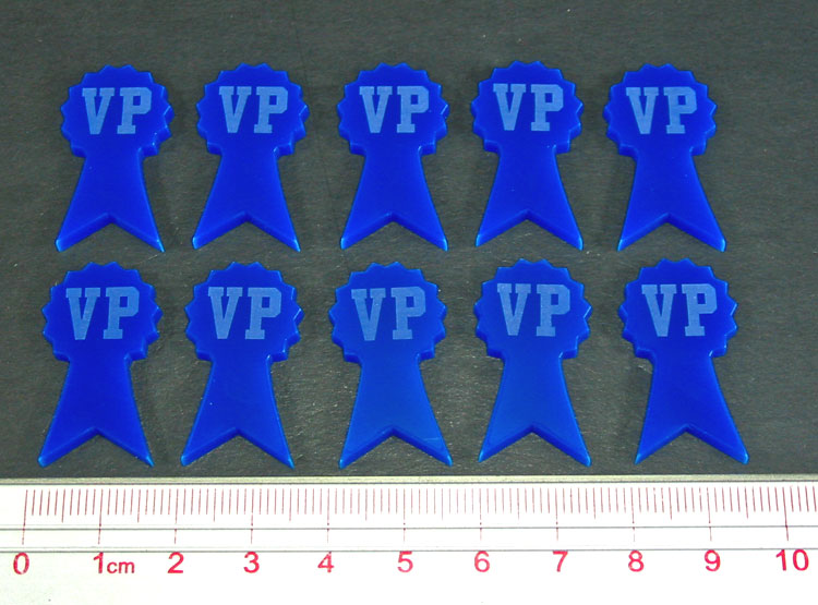 LITKO Victory Point Tokens, Blue (10)-Tokens-LITKO Game Accessories