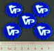 LITKO Deluxe Victory Point Tokens, White/Blue (5)-Tokens-LITKO Game Accessories