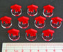 LITKO House Markers, Red (10)-Tokens-LITKO Game Accessories