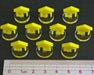 LITKO House Markers, Yellow (10)-Tokens-LITKO Game Accessories