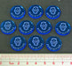 LITKO Disposable Heroes Acquisition Tokens, Fluorescent Blue (10)-Tokens-LITKO Game Accessories