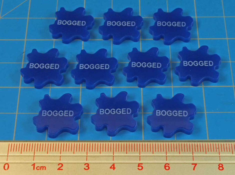 LITKO Bogged Tokens, Blue (10)-Tokens-LITKO Game Accessories