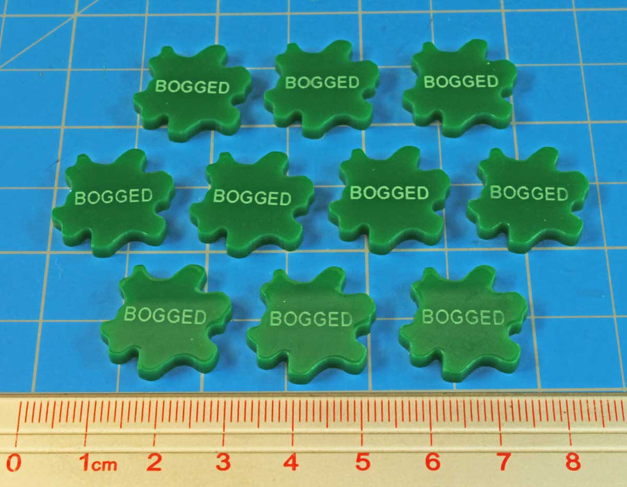 LITKO Bogged Tokens, Green (10)-Tokens-LITKO Game Accessories