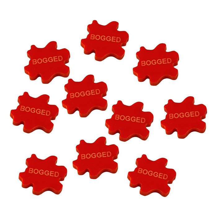 LITKO Bogged Tokens, Red (10)-Tokens-LITKO Game Accessories