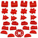 LITKO Command Tokens Set Compatible with FoW, Red (25)-Tokens-LITKO Game Accessories