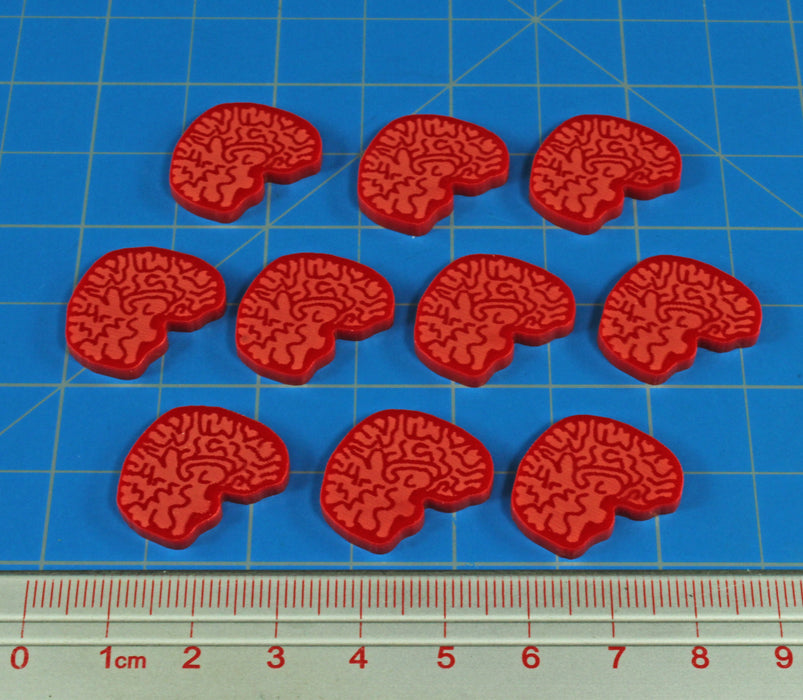 LITKO Brain Tokens, Red (10)-Tokens-LITKO Game Accessories