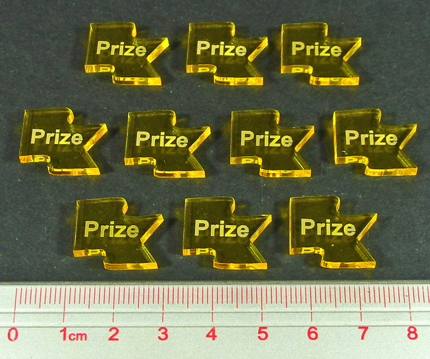 LITKO Prize Tokens, Translucent Yellow (10)-Tokens-LITKO Game Accessories