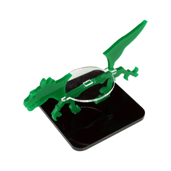 LITKO Raptor Character Mount with 2-inch Square Base, Green-Character Mount-LITKO Game Accessories
