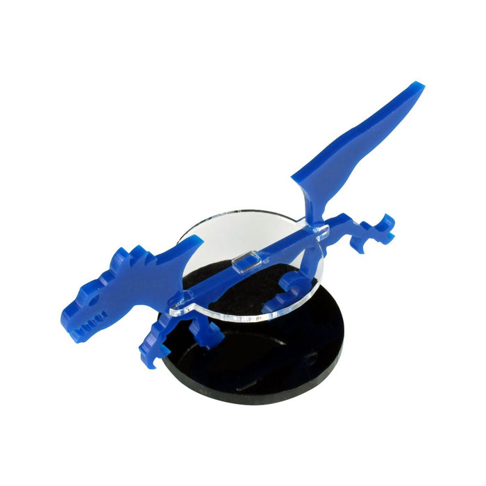 LITKO Raptor Character Mount with 40mm Circular Base, Blue-Character Mount-LITKO Game Accessories