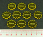 Ablaze Tokens, Transparent Yellow (10)-Tokens-LITKO Game Accessories