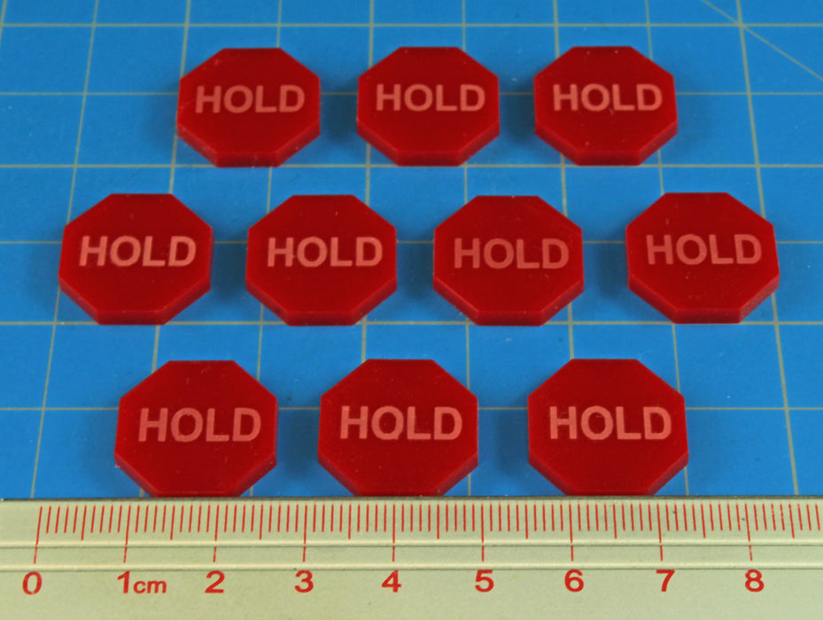 LITKO Hold Tokens, Red (10)-Tokens-LITKO Game Accessories