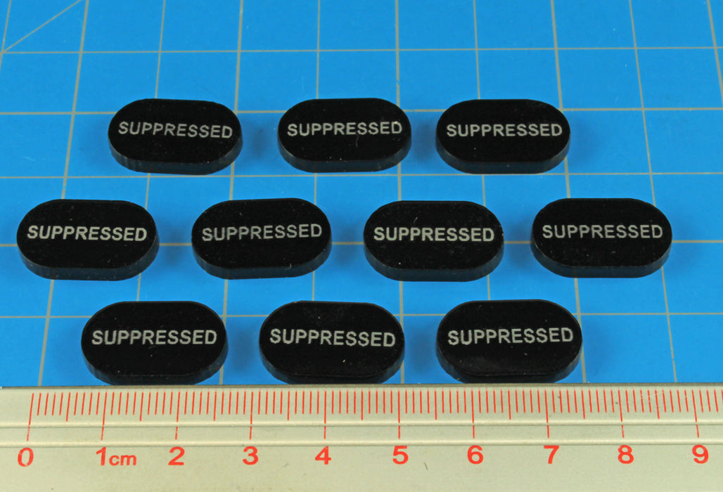 LITKO Suppressed Tokens, Black (10) - LITKO Game Accessories