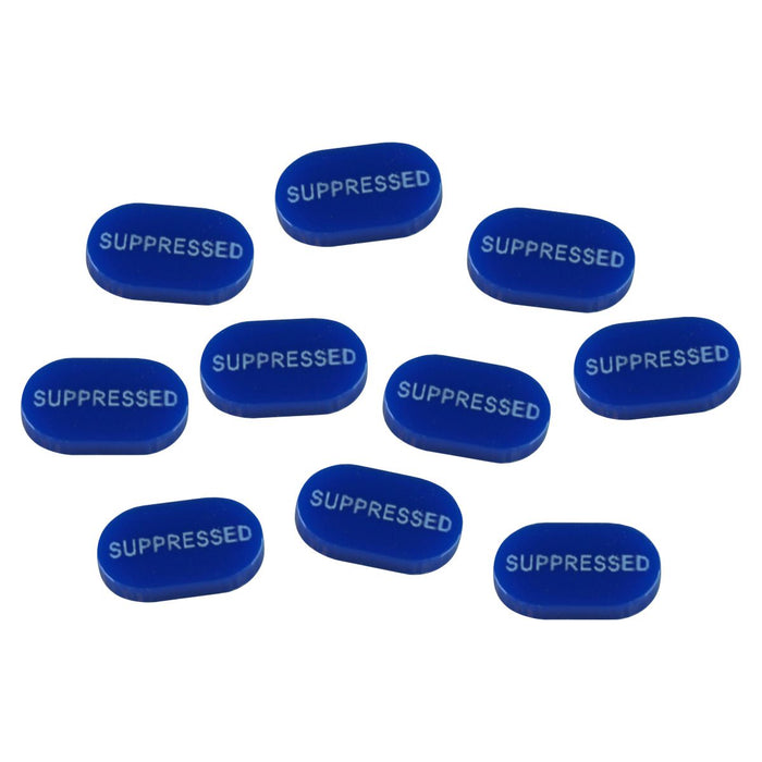 LITKO Suppressed Tokens, Blue (10)-Tokens-LITKO Game Accessories