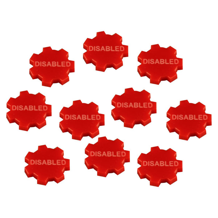 LITKO Disabled Tokens, Red (10) - LITKO Game Accessories