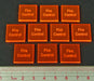 Fire Control Tokens, Fluorescent Orange (10)-Tokens-LITKO Game Accessories
