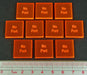 LITKO No Port Tokens, Fluorescent Orange (10)-Tokens-LITKO Game Accessories