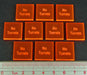 LITKO No Turrets Tokens, Fluorescent Orange (10)-Tokens-LITKO Game Accessories