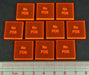 LITKO No PDS Tokens, Fluorescent Orange (10)-Tokens-LITKO Game Accessories